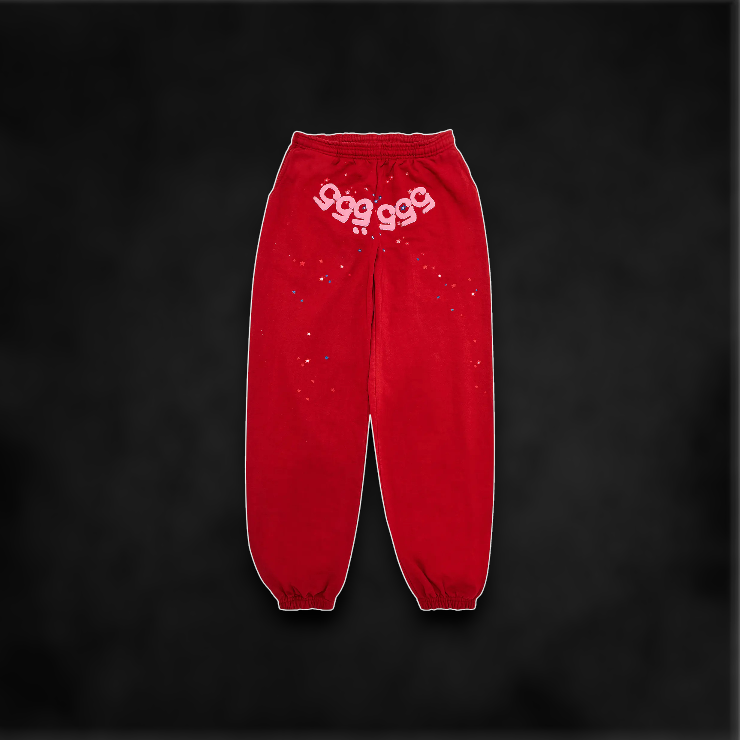 Sp5der Joggers (RED)