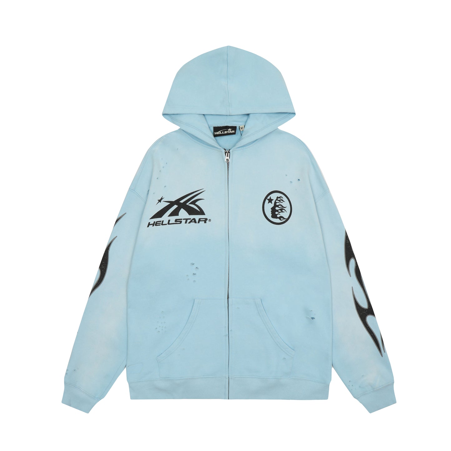 HELLSTAR Hoodie Sky Blue Zip-Up