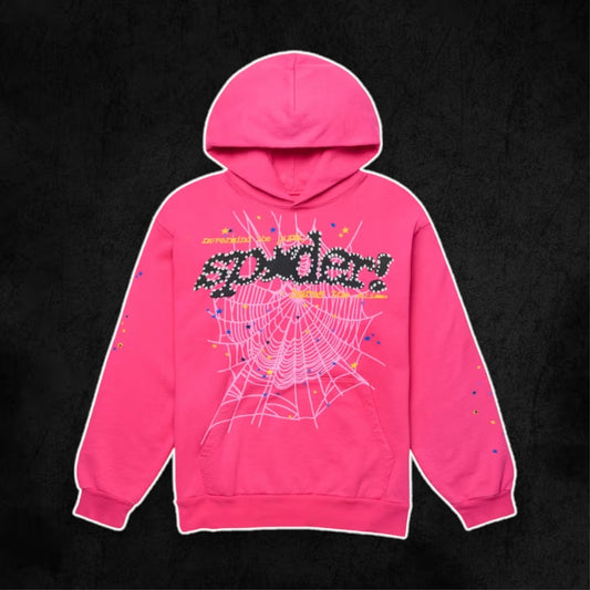 Sp5der Hoodie (Pink V2)
