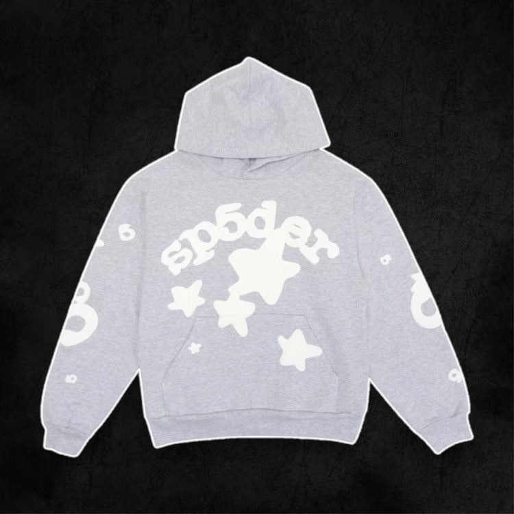 Sp5der Hoodie (Grey Star)