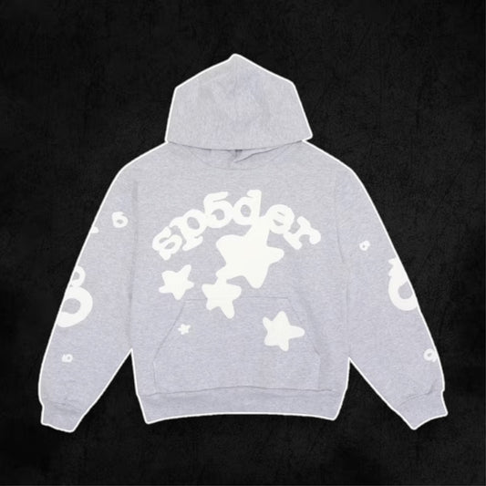 Sp5der Hoodie (Grey Star)