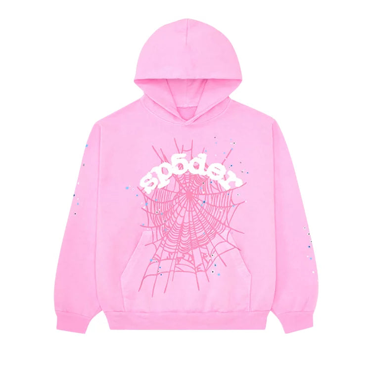 Sp5der Hoodie (Pink Web)