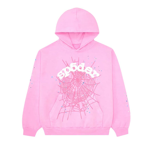 Sp5der Hoodie (Pink Web)