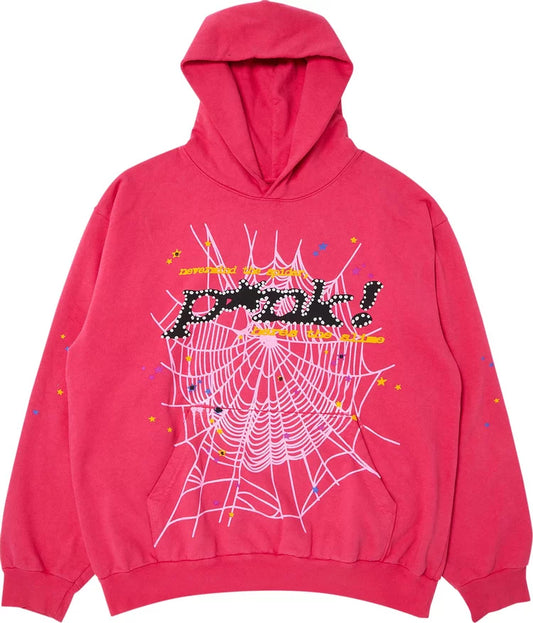 Sp5der Hoodie (Pink V1)