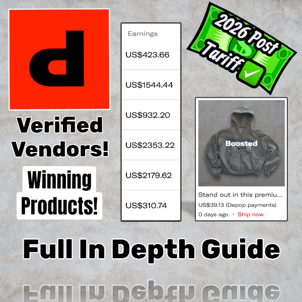 Depop Dropshipping GUIDE/VENDORS