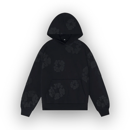 Denim Tears Hoodie (Black on Black)