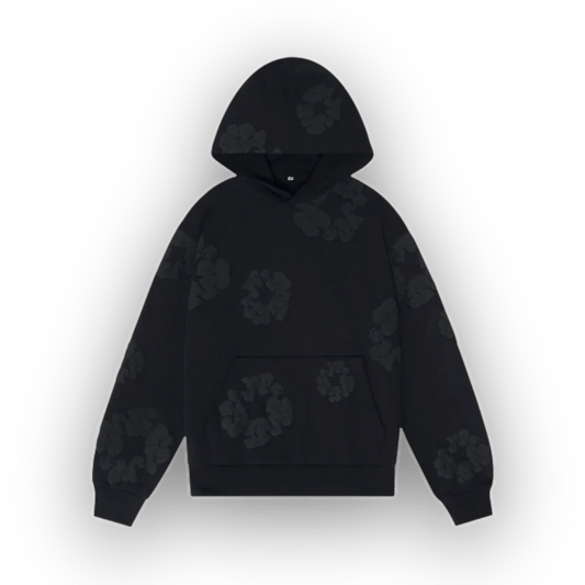 Denim Tears Hoodie (Black on Black)