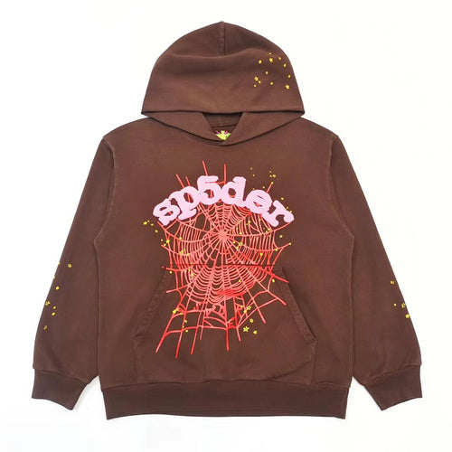 Sp5der Hoodie (Brown)